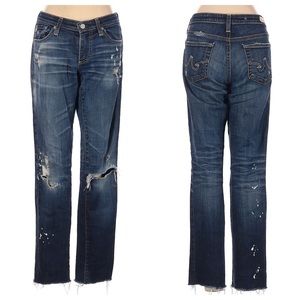 AG Stilt Cigarette Leg jeans bleach splatter distressed size 26